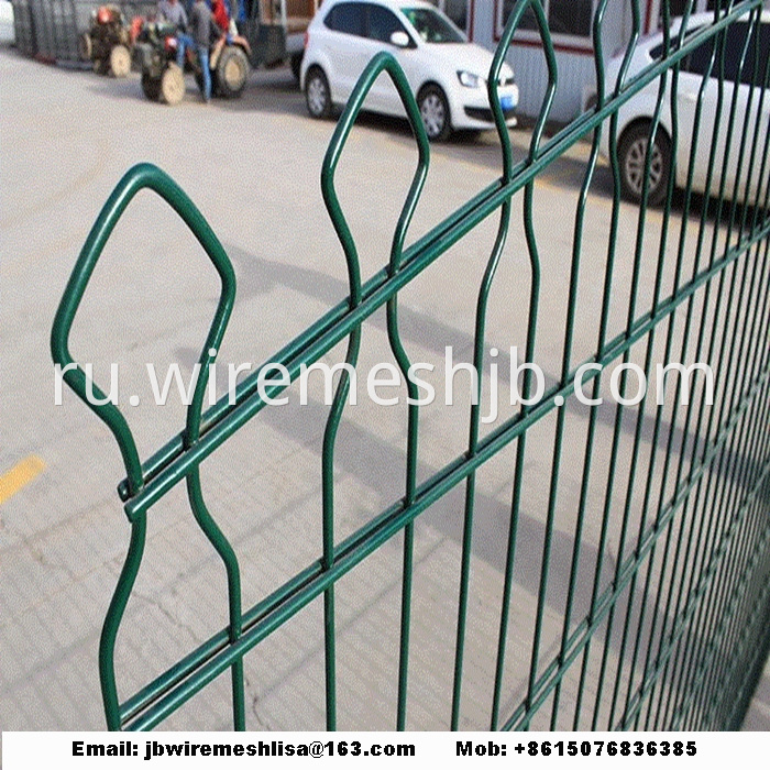 868/656 Powder Coated Double Weft Wire Mesh Fence